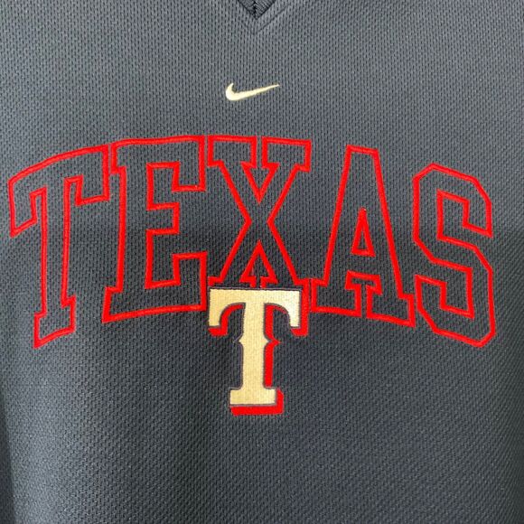 Nike Texas Rangers Shirt Mens XL MLB Baseball center swoosh Polyester Blue - Picture 3 of 10